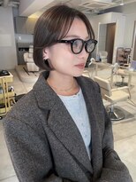 カイラ(KAILA)&nbsp;オリーブベージュ　くすみカラー　顔まわり　ボブ◇奥村