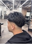 スキンフェードアップバング
