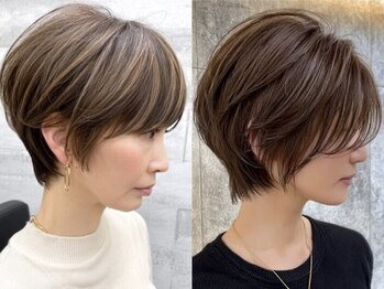 ルーファス 恵比寿 渋谷(Ruufus)の写真/【隠す時代から、魅せる時代へ】白髪をおしゃれに活かす！透明感ハイライトで若見えが叶う！ [恵比寿/渋谷]
