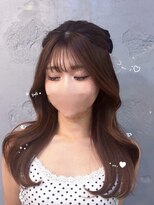 エフェ(effet)&nbsp;くびれ巻き♪高めハーフアップ