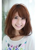 伸ばしかけストカール ボブ ミディアム 縮毛矯正 オージュア