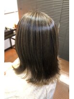 ヘアーメイク クーラ 行橋店(Hair make CURA) 30代40代50代白髪ぼかしハイライト艶髪外ハネ