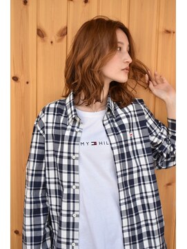 ブゾン(buZon) 【buZonブゾン】ミックスウェーブ×ベージュカラー