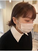 (akiko)外ハネショート×チョコレートブラウン