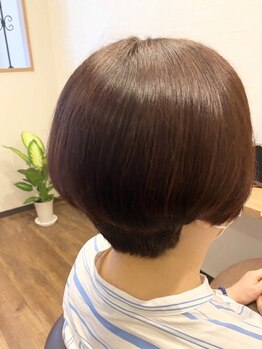 リアンヘアー(Lien hair)の写真/刺激と匂いを抑えた薬剤なので髪や頭皮に優しい「明るくできる白髪染めでツヤが出た！」と口コミ多数☆