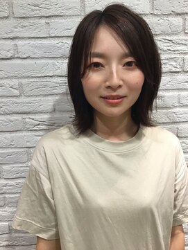 ティコラ ヘアファクトリー(teaco.la hair factory) 外ハネミディアムボブ