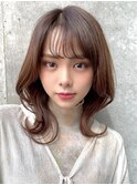 大人女子♪エアリーミディアムヘア　ヨシンモリ　韓国ヘア