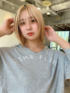 ゲーム 原宿店(GAME) ブロンド/顔周り/オージュア/ダブルカラー/髪質改善/原宿