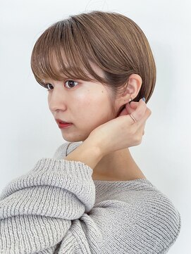 アイティーバイアルバム 藤沢店(IT by ALBUM) マッシュショート_グレージュカラーボブウルフ_58801