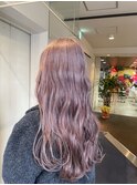 【W_SALON 河原町】ピンクラベンダー/グレージュ