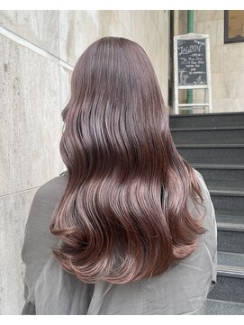 ラグーン 原宿 表参道(LAGOON) 【LAGOON】ブリーチなしのダブルカラー/ほんのりピンクベージュ
