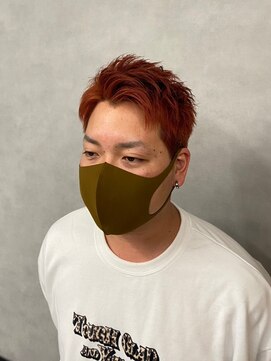 ソアー 新大阪(SOAR) 束感ショートアップバングイメチェンオレンジカラー【新大阪】