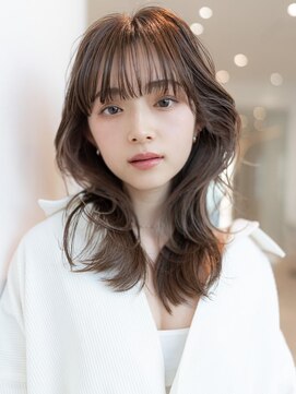 ハバナ 渋谷(HAVANA) 20代30代大人可愛い斜めバング/デザインカラーシルキーベージュ