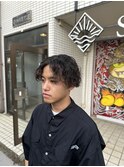 #ダークアッシュ#ニュアンスパーマ#韓国マッシュ#スペインカール
