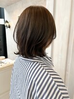 キャアリー(Caary)&nbsp;福山人気10代20代30代外ハネミディレイヤーダークブラウン艶髪