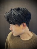 センターパート ショート