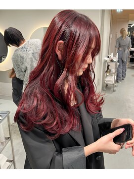 ソル ジングウマエ(SOL JINGUMAE) ☆赤髪×レイヤーカット/ハイレイヤー/顔まわりカット