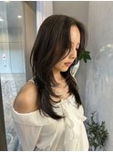 韓国へア/レイヤー/顔周り/ボブ/透明感カラー