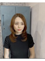 リアンドコー(Re&co) ＊yoshiya＊ザクザクレイヤーカット＊明るめベージュ＊