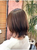 【ハイライト/アプリコットオレンジ/くびれヘア】千葉香奈