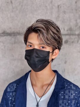 ノイル(Noil) 【KEISUKE∞/メンズ】ハイライトセンターパート