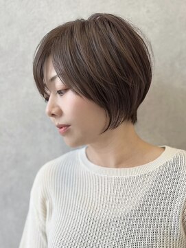 ヘアーザラブズラフズ オーガニカ 北九州(HAIR THE LOVES LAUGHS ORGANICA) 大人可愛い♪シルエット抜群ショートボブ