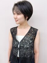 ラウンジ モリオ イケブクロ(Lounge MORIO Ikebukuro)&nbsp;黒髪ショートくびれショート丸みショートボブ20代30代40代耳掛け