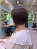 マロンベージュ/ボブ/前髪/レイヤー/小顔/髪質改善/縮毛矯正大宮