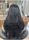 黒髪カタログオリーブグレーココアベージュ小顔に見せるヘア博多