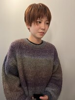 サンプラス(san+) 【柏原良亮】ミニショート×オレンジブラウン