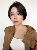 ◎20代30代40代50代イメチェン前髪大人ショートレイヤーボブ小顔