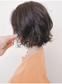 【morio 原宿】ひし形ボブデジタルパーマ ニュアンス外国人風