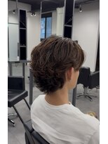 ノイセル 心斎橋(Noisyle)&nbsp;MEN’S/リバースセンターパート/ニュアンスパーマ/心斎橋S