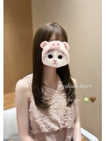 ジーナ 船橋南口(Zina)&nbsp;レイヤーカット×オリーブベージュ