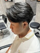 メンズサロン アネロ 名駅(Men's salon anhelo)&nbsp;テーパーフェード×センターパート×ニュアンスパーマ