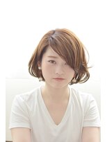 ヘアアンドメイク ムーア(Muuua) 外国人風カラーのフレンチボブ