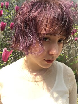 アスター(astar) 【Astar】透明感ピンクボブ