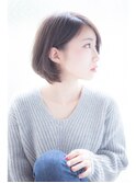 耳かけショートボブ