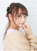 大人可愛いタイトロープ編みアレンジ