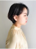 【yuka】暗髪、黒髪ふんわりショートボブ