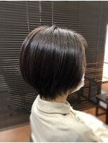 ヘアーメイク クーラ 行橋店(Hair make CURA) 丸みショート☆大人可愛い暗髪30代40代50代美シルエット