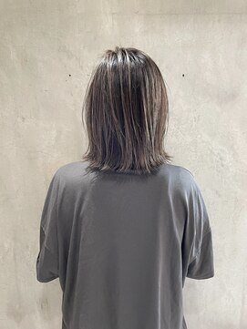 アンカーバイナチュラル(anchor by natural) 切りっぱなしボブ×透明感ハイライト