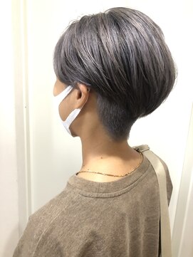 ルー(loup) ☆シルバーパープル☆ダブルカラー/ハンサムショート/福岡/天神