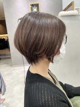 大人可愛い代30代40代50代前下がりショートボブ丸みショート L エマ Emma のヘアカタログ ホットペッパービューティー