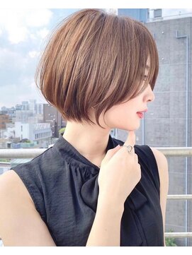 ロンド ストラーダ 心斎橋(Lond strada) ショート×ハイライト白髪ぼかし×愛され似合わせカット[心斎橋]