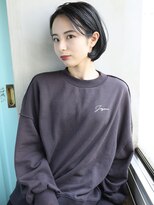 バース(BIRTH) 天神【BIRTH】アッシュブラック×内巻き耳掛けワンカール