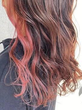 スロウ(Slow) 1ブリーチポイントカラー×ピンク×暖色系カラー