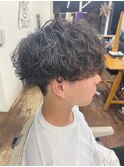 滋賀、南草津、メンズ美容室、波巻きツイストスパイラルパーマ