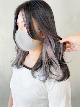 アルバム 渋谷パルコ(ALBUM) インナーホワイトパール_グレージュカラーボブウルフ_ba348212