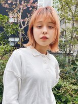 ネオリーブ アンド 渋谷店(Neolive &)&nbsp;斜めバング/グレージュカラー/シルキーベージュ/韓国/渋谷